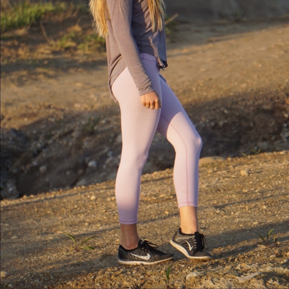 Glyder Vital 7/8 Stripe Pink Leggings